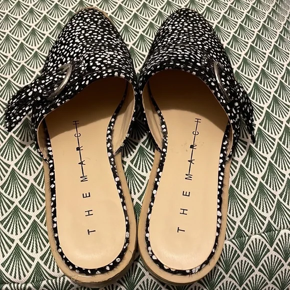 The march - black speckled spot mule Size uk4 - Picture 4 of 5